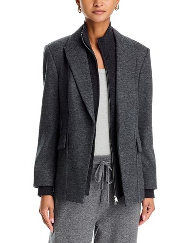 Simkhai Simkhai Auden Knit Combo Layered Blazer