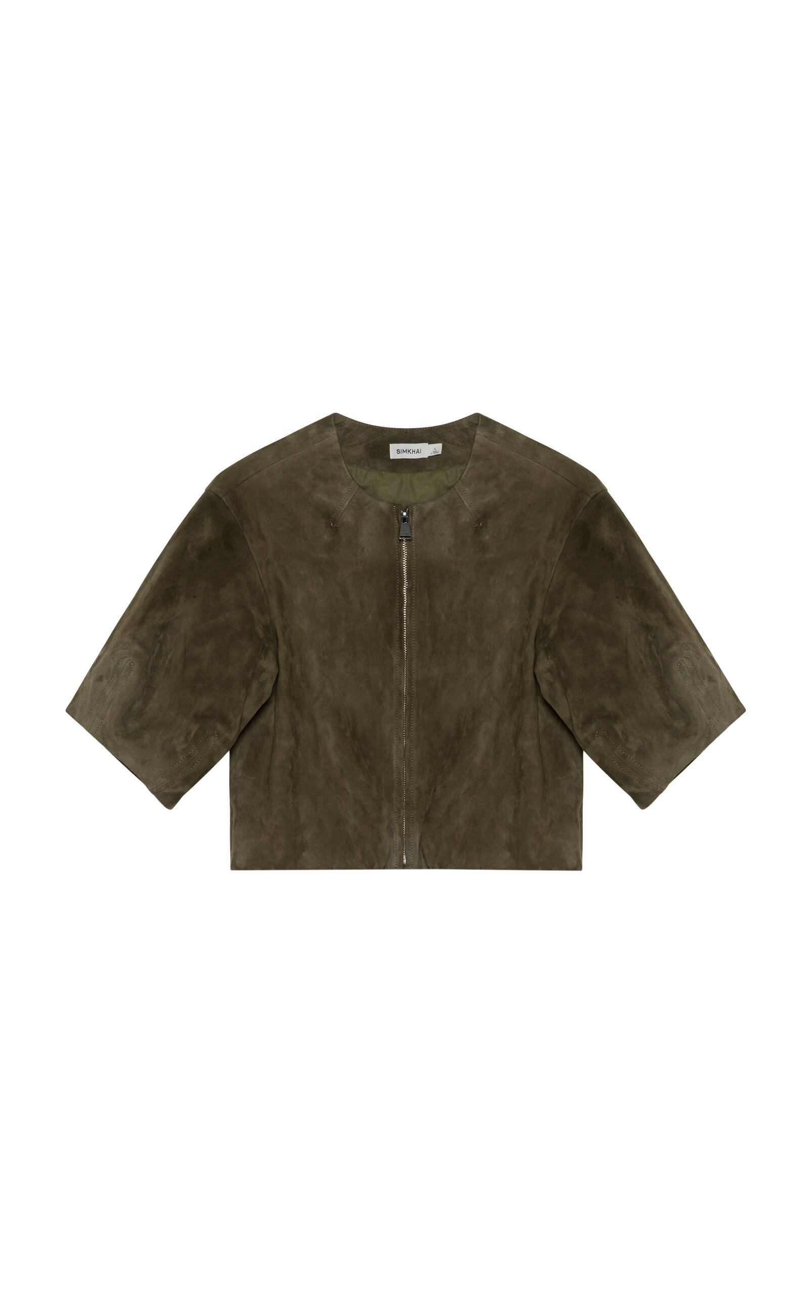 SIMKHAI SIMKHAI Austyn Short Sleeve Suede Jacket