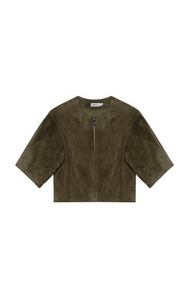 SIMKHAI SIMKHAI Austyn Short Sleeve Suede Jacket