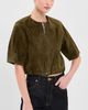 SIMKHAI SIMKHAI Austyn Short Sleeve Zip Up Jacket Sea Turtle - 2