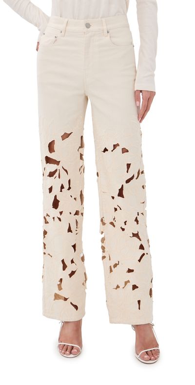 SIMKHAI SIMKHAI Betty Straight Leg Jeans Marshmallow