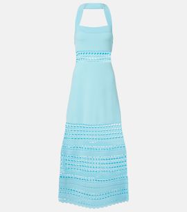 midi dress jersey Vina Gathered Jersey Midi Dress / Ink Blue | MESHKI