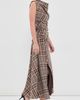 SIMKHAI SIMKHAI Burke Draped Midi Dress Otter Plaid - 5