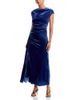 Simkhai Simkhai Burke Velvet Draped Midi Dress - 1
