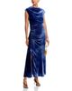 Simkhai Simkhai Burke Velvet Draped Midi Dress - 2
