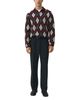 Simkhai Simkhai Callum Argyle Cashmere Long Sleeve Polo - 2
