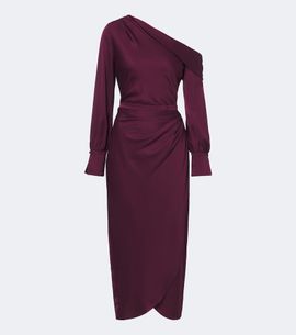 Simkhai Simkhai Camila draped satin midi dress