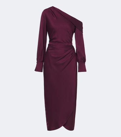 Simkhai Simkhai Camila draped satin midi dress
