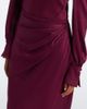 Simkhai Simkhai Camila draped satin midi dress - 4
