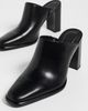 SIMKHAI SIMKHAI Carolyn Leather Mules Black - 5