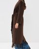 SIMKHAI SIMKHAI Carrie Fringe Robe Coat Chocolate XS - 4