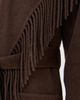 SIMKHAI SIMKHAI Carrie Fringe Robe Coat Chocolate XS - 6