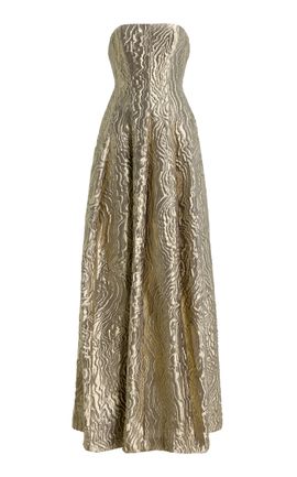 SIMKHAI SIMKHAI Celeste Pleated Organza Gown