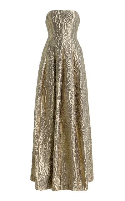 SIMKHAI SIMKHAI Celeste Pleated Organza Gown