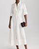 SIMKHAI SIMKHAI Claudine Short Sleeve Shirt Midi Dress White M - 2