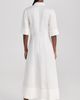 SIMKHAI SIMKHAI Claudine Short Sleeve Shirt Midi Dress White M - 3