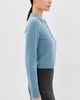 SIMKHAI SIMKHAI Constance Long Sleeve Polo Dusty Blue - 4