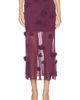SIMKHAI SIMKHAI Cora Floral Applique Midi Skirt - 1