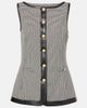 Simkhai Simkhai Cressida checked faux leather-trimmed vest - 1