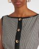 Simkhai Simkhai Cressida checked faux leather-trimmed vest - 4