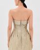 SIMKHAI SIMKHAI Darcie Mini Dress Light Gold - 3