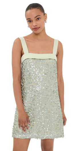 SIMKHAI SIMKHAI Davina Embellished Mini Dress Mint