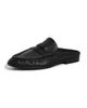 SIMKHAI SIMKHAI Dean Pebbled Leather Loafer Mules Black - 6