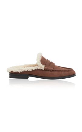 SIMKHAI SIMKHAI Dean Shearling Loafer Mules