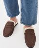 SIMKHAI SIMKHAI Dean Shearling Loafer Mules Cacao Ecru - 3