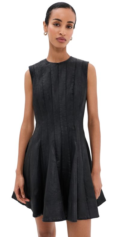SIMKHAI SIMKHAI Delfie Mini Dress Coated Black