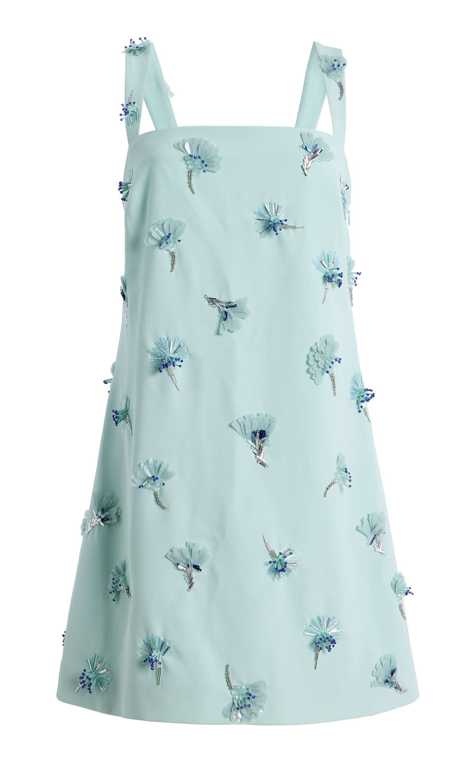 SIMKHAI SIMKHAI Ella Embellished Crepe Mini Dress