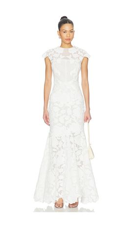SIMKHAI SIMKHAI Eloisa Embroidered Midi Dress