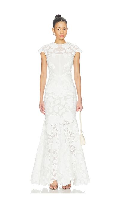 SIMKHAI SIMKHAI Eloisa Embroidered Midi Dress