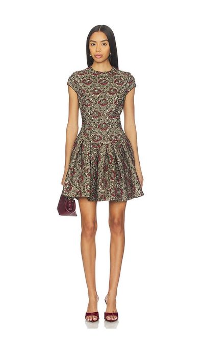 white christmas dresses Elowen Denim Mini Dress – The Swank Company main image 1