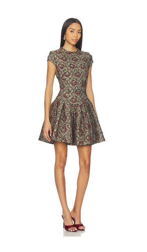 knee length dresses for ladies Elowen Floral Puff-Sleeve Mini Dress M