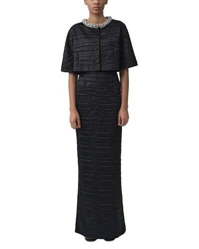Simkhai Simkhai Elvessa Cropped Crystal Collar Jacket