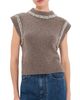 SIMKHAI SIMKHAI Embellished Joana Pulllover Birch Melange - 1