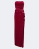 Simkhai Simkhai Emma gathered velvet bustier gown - 1