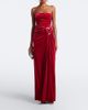 Simkhai Simkhai Emma gathered velvet bustier gown - 2