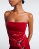Simkhai Simkhai Emma gathered velvet bustier gown - 3
