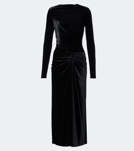Simkhai Simkhai Ferrera gathered velvet midi dress
