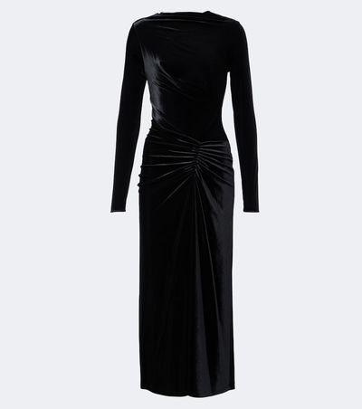Simkhai Simkhai Ferrera gathered velvet midi dress