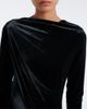 Simkhai Simkhai Ferrera gathered velvet midi dress - 3