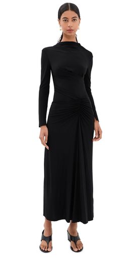 SIMKHAI SIMKHAI Ferrera Midi Dress Black