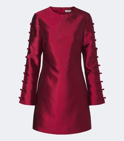 Simkhai Simkhai Fiora bow-detail satin minidress