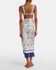 Simkhai Simkhai Fringed printed linen-blend beach cover-up - 6