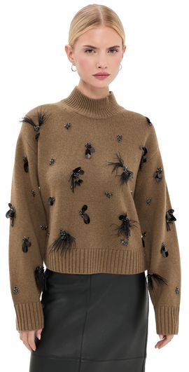 SIMKHAI SIMKHAI Gabriette Sweater Dark Ochre