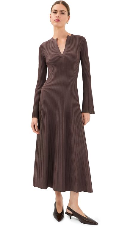SIMKHAI SIMKHAI Genna Dress Chocolate