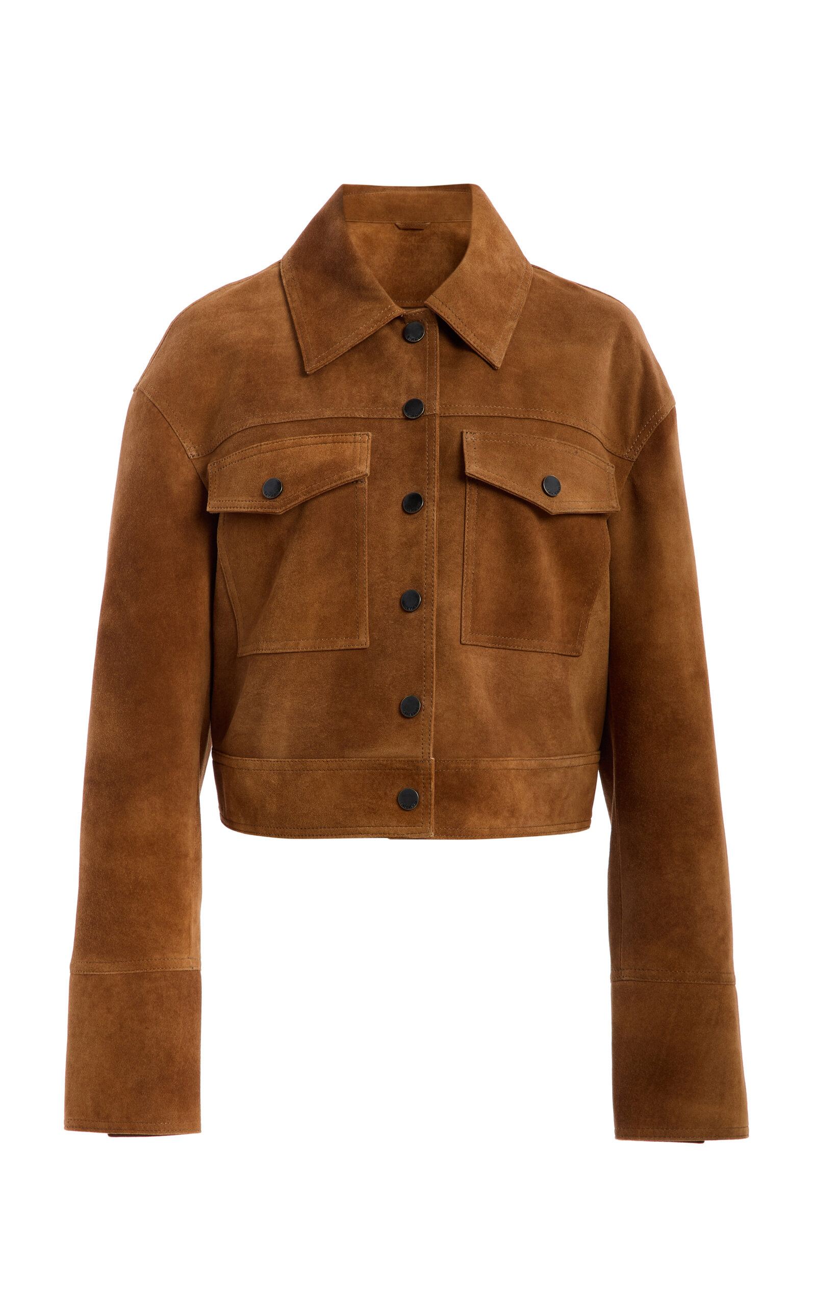 SIMKHAI SIMKHAI Grafton Suede Cropped Jacket Blue