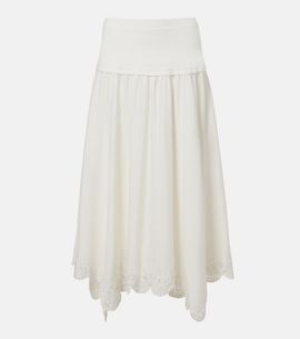 Simkhai Simkhai Haven linen-blend midi skirt